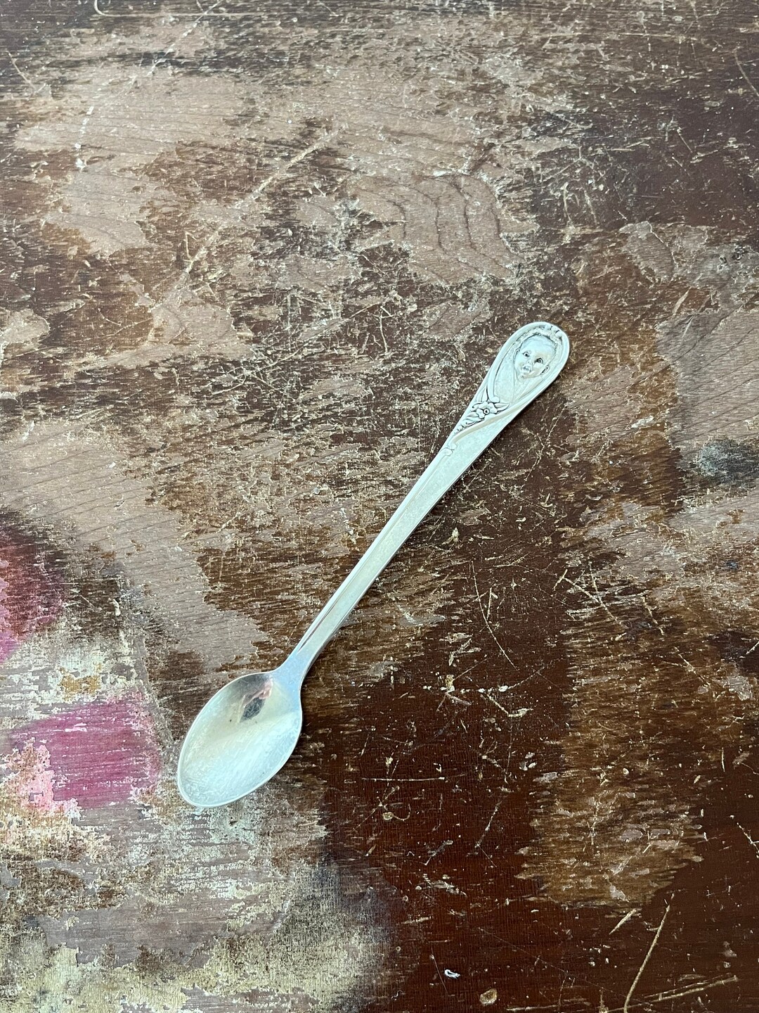 Vintage Gerber Baby Spoon Winthrop Silverplate International Sterling Vintage Baby Spoon Etsy