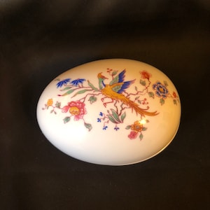 Hammersley Fine Bone China Bird of Paradise Lidded Egg