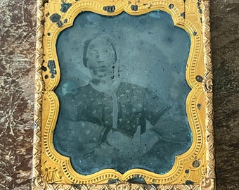 1800s Sixth Plate Ambrotype Portrait Image Haunted Image