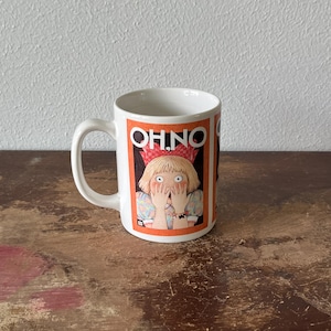 Vintage Mary Engelbreit &quot;OH NO&quot; Coffee House Chic 1990&#39;s Retro Mug Mary Engelbreit Graphic
