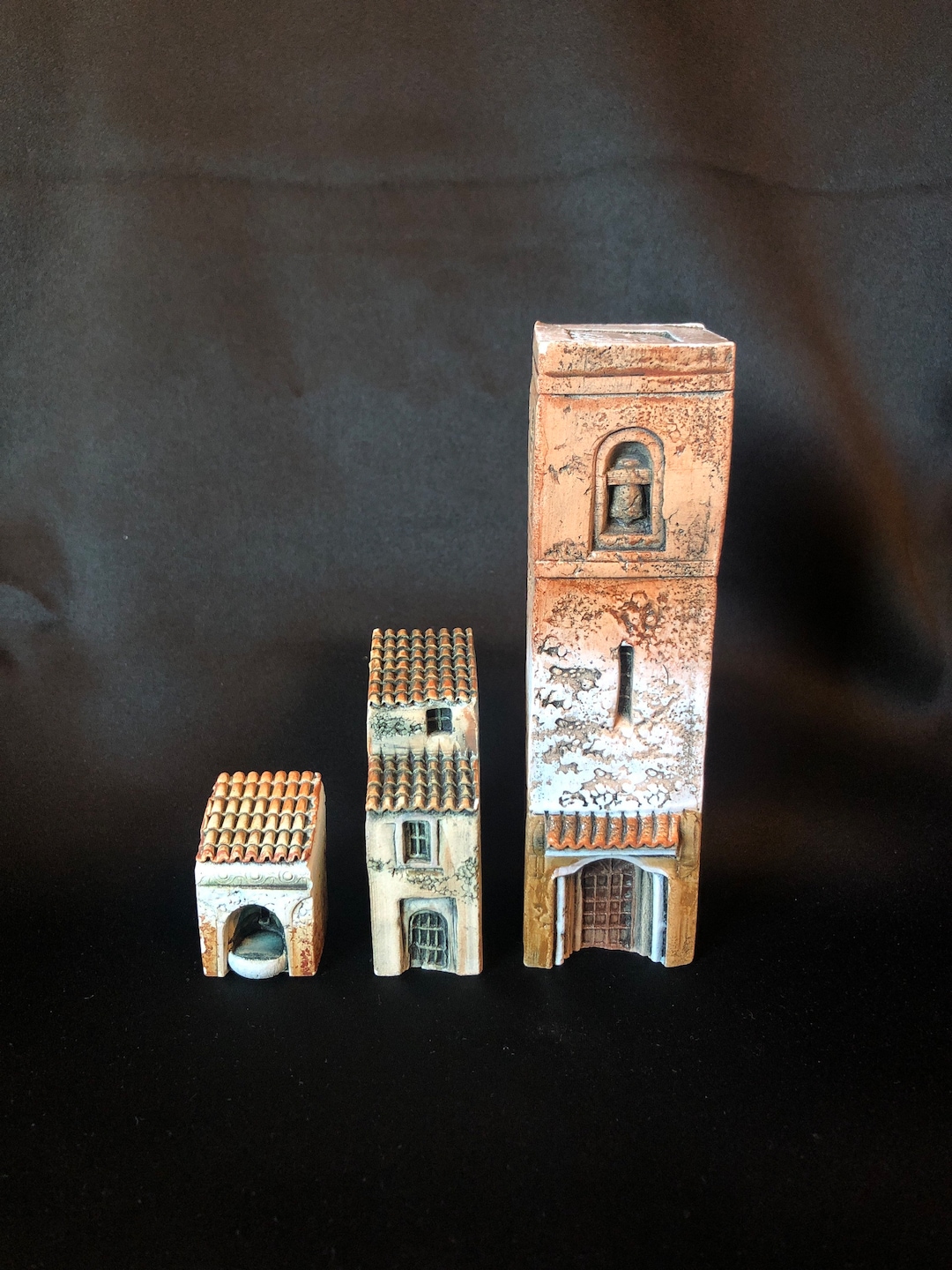 GAULT HOUSEグラス・プロヴァンス Vintage Rare Early Gault Handmade Miniature Clay House