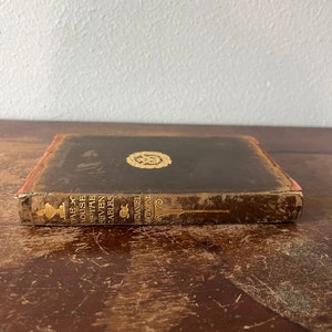 Antique 1902 The House of Seven Gables by Nathaniel Hawthorne Leather Cover Antique Book