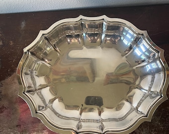Vintage International Silver Chippendale Silverplate Bowl Vintage Serving Piece