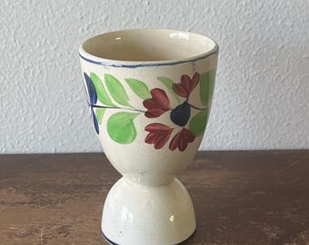 Antique Adams Style Porcelain Decorated Egg Cup