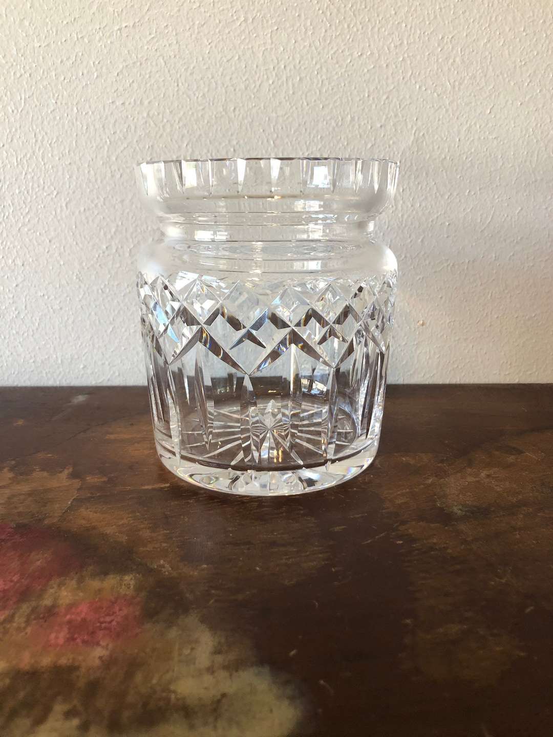 Waterford Crystal Lismore Biscuit Barrel NO LID Crystal Decor Etsy