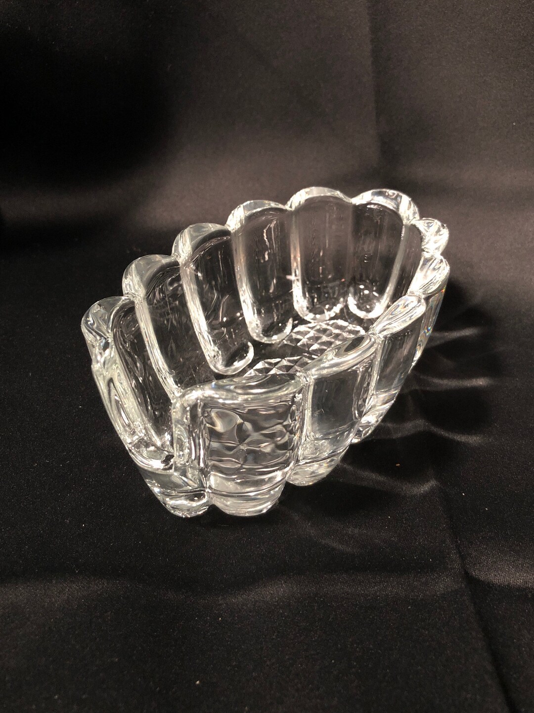 Vintage Princess House Glass Silverware Holder Buffet Utensil Etsy