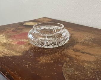 Vintage Waterford Crystal Vanity Jar NO LID Crystal Jar Faceted Crystal Dresser Jar Vanity Decor