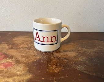 Vintage “Ann with a capital A” Coffee Mug Houze Doug Wilson Retro Mug Coffee Cup