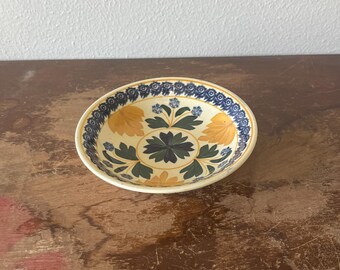 Vintage Societe Ceramique Maestricht Small Bowl Stick Spatter Decoration