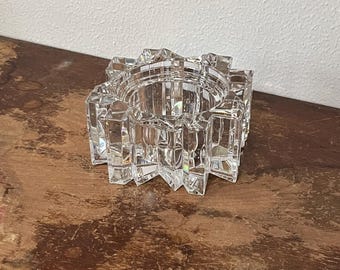 Vintage Mikasa Crystal Starfire Pilar Candle Holder