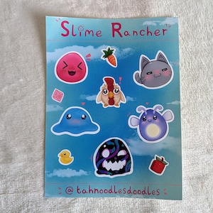 Slime Rancher Stickerbogen | Aufkleber | Aufkleber für Indie-Spiele