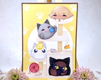 Slime Rancher Cat Slimes Illustration 5x7 inches Art Prints