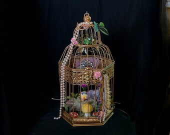 Golden Birdcage - Decorative Home Decor