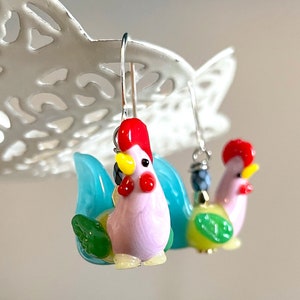 Rooster Earrings