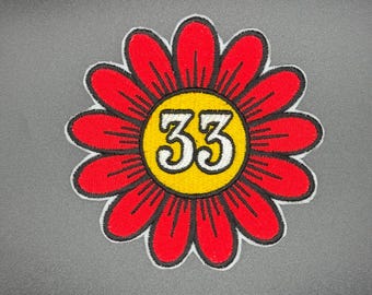 Billy Strings Red Daisy 33 Iron On Patch