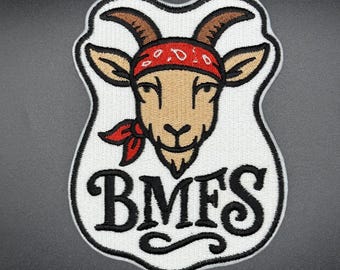 Billy Strings BMFS Goat Iron On Patch