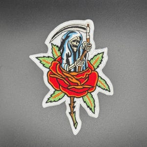Grateful Dead Spring 1990 Grim Reaper Iron On Patch