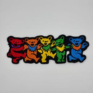 Grateful Dead Marsch Bären Aufnäher zum Aufbügeln