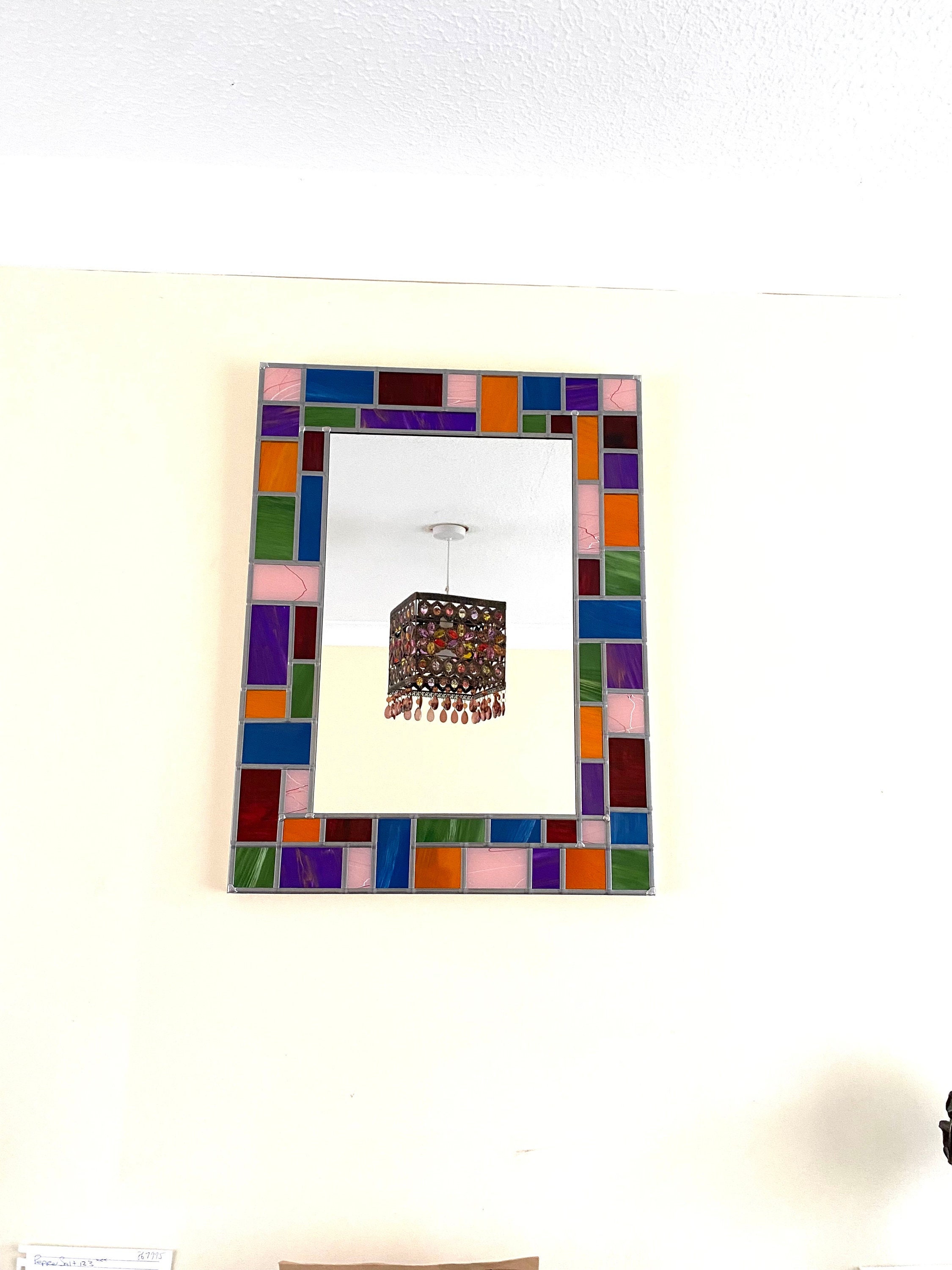 Mondrian style Border Mirror