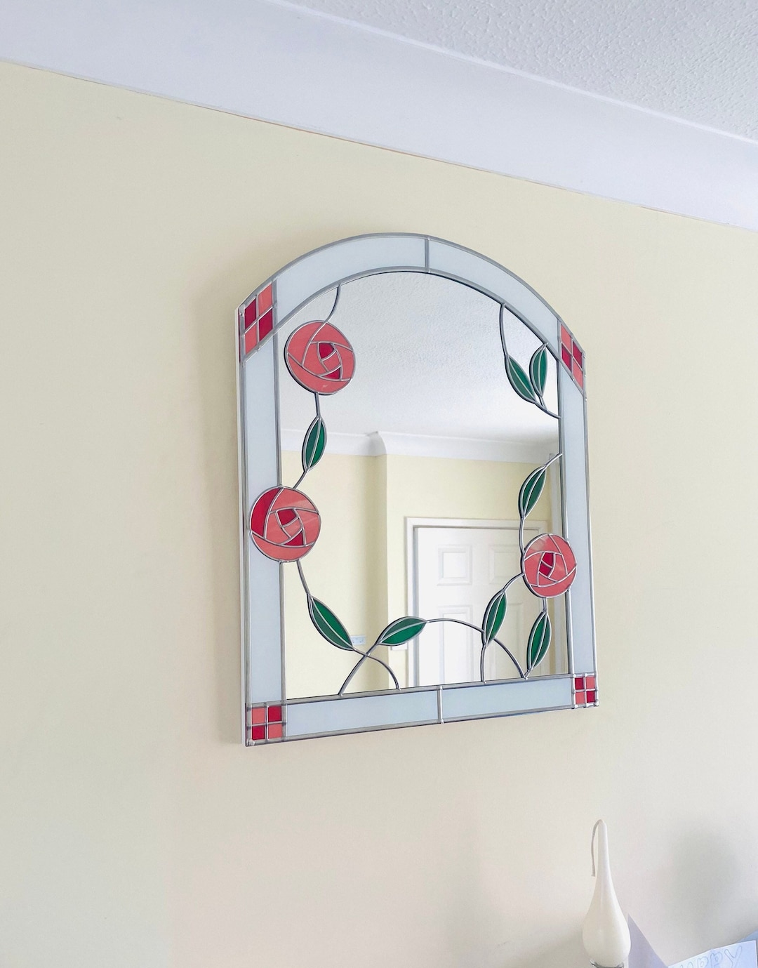 Rennie Mackintosh Style Roses Mirror - Etsy