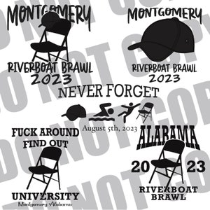 Riverboat Brawl PNG Bundle Montgomery Alabama Sublimation