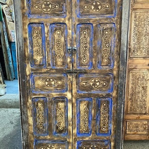 Old Moroccan door / Hand-worked Berber door.
