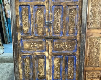 Old Moroccan door / Hand-worked Berber door.