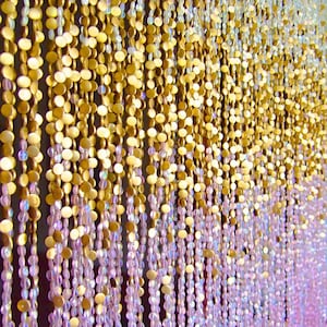 Bohemian Beaded Curtain, Beaded Doorway Curtain, Bead Room Divider, Beaded Room Separator, Bead Strands, Beaded Door Hanging