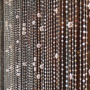 Beaded Doorway Curtain, Bead Door Curtain, Bead Strings, Beaded Door Strings, Closet Curtain, Sparkle Beads, Bohemian Curtain, Boho Beads