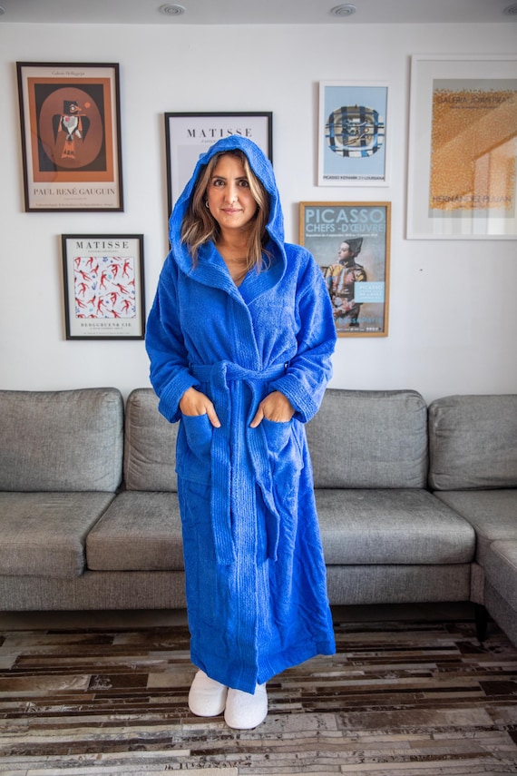 Peignoir long coton femme hotsell