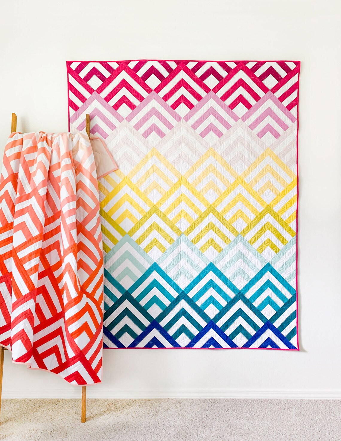 Cabin Peaks Quilt Pattern Etsy