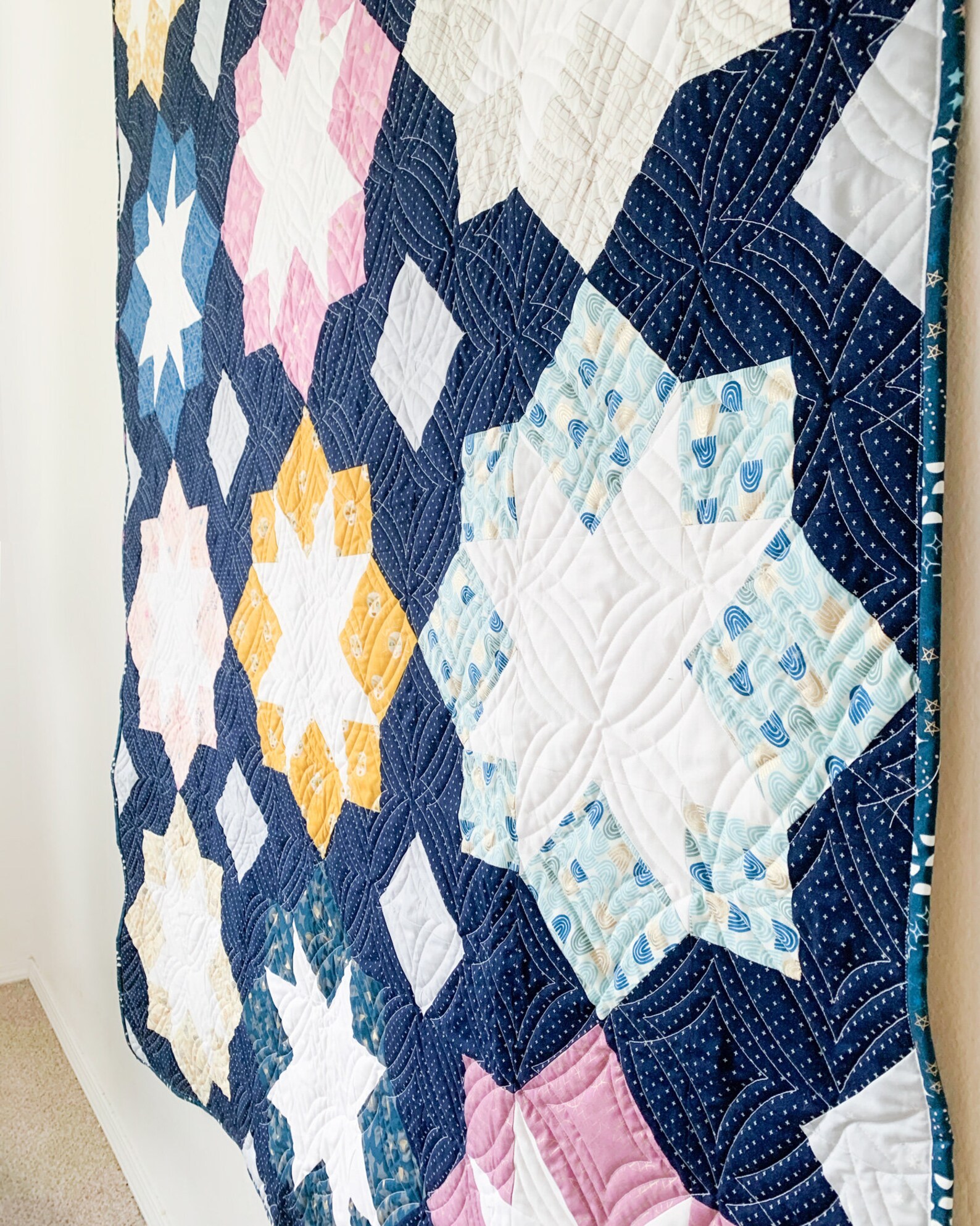 Stellar Mosaic Quilt Pattern [PDF] - Etsy