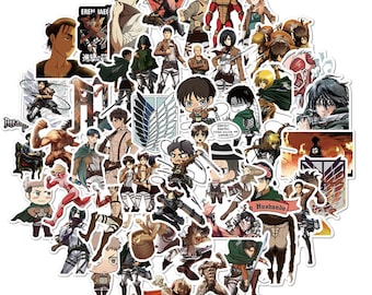Attack On Titan Stickers Etsy Attack On Titan Stickers Etsy