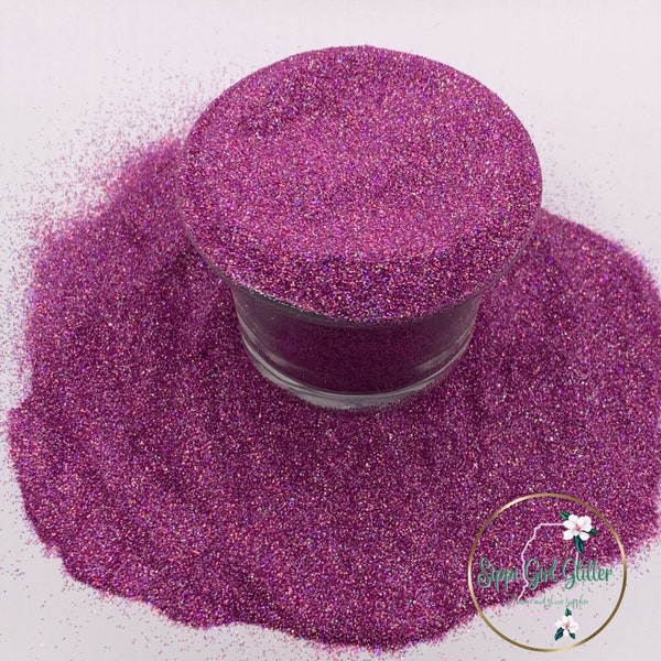 Pink Holographic Fine Glitter|Pink glitter|Fine glitter|glitter for tumblers|Holographic Glitter|Glitter for resin Art| Polyester Glitter