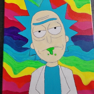 Rick Sanchez Acrylic Painting