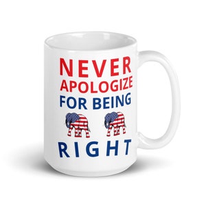Republican Elephant Coffee Mug: Conservative Gift Cup