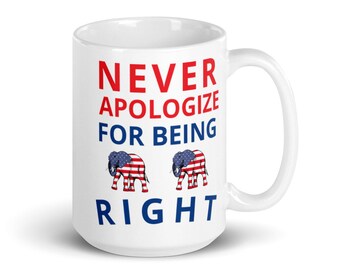 Republican Elephant Coffee Mug: Conservative Gift Cup