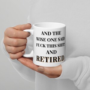 Lustige Geschenk-Kaffeetasse im Ruhestand