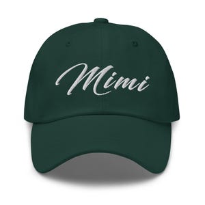 Embroidered &#39;Mimi&#39; Hat: Grandma Gift, Adjustable Cap