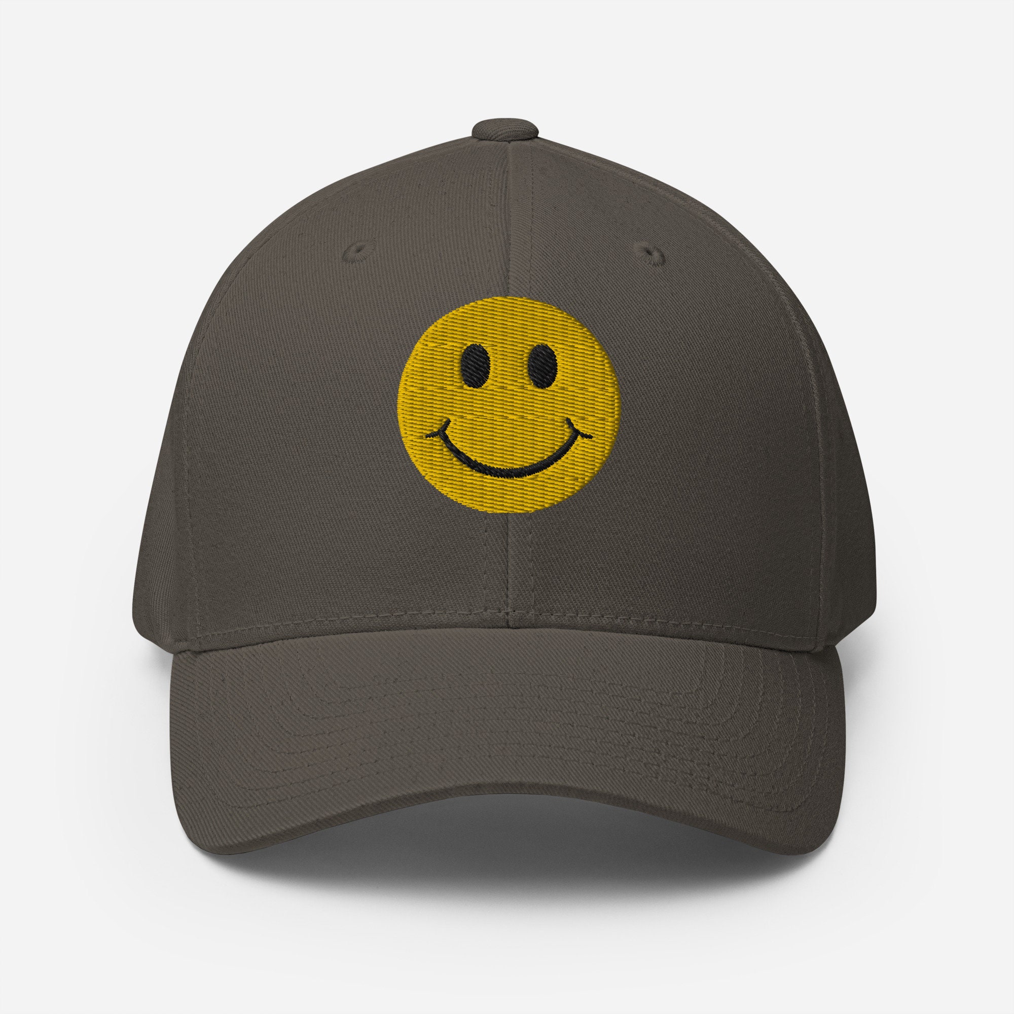 Happy Face Closed-back Structured Cap - Etsy