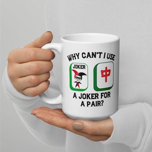 Funny Mahjong Player Coffee Tea Mug, Mahjong Lover Gift