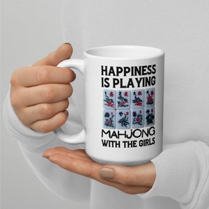 Mahjong Gifts, Mahjong Mug, Mahjong Player Coffee Mug Present