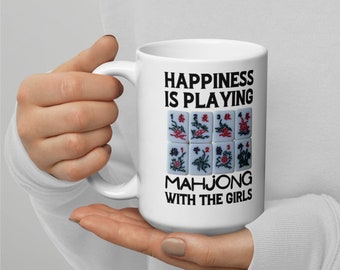 Tazza da caffè con giocatore di Mahjong: regalo divertente per gli amanti del Mahjong