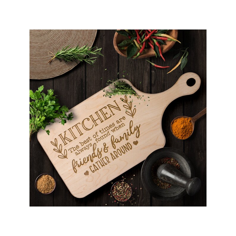 Engraved Maple Wood Cutting Board - Thumbnail 3