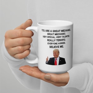 Mechanic Trump Mug: Auto & Boat Mechanic Gift