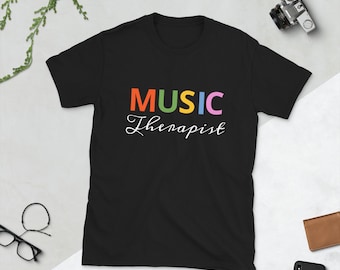 Maglietta Musicoterapista: maglietta unisex in stile retrò