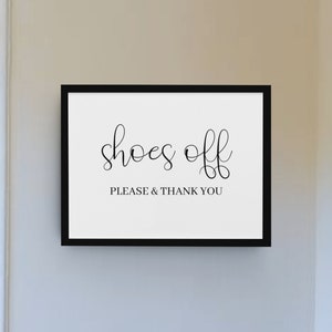 Shoes off Sign Printable Wall Art, Take Shoes off Please Hallway ...