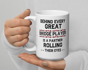 Bridge Player Coffee Mug: Card Game Gift