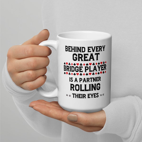 Bridge Player Mug, Bridge Player Gift, Bridge Player Mugs