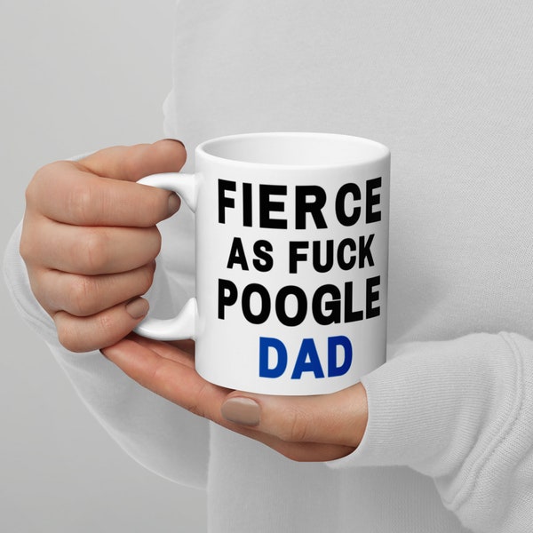 Poogle Gifts, Poogle Ceramic Coffee Mug For Dad